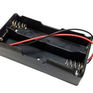 Battery Case Holder For 2 x 18650 Cell 3.7V Box Black Plastic Storage Box