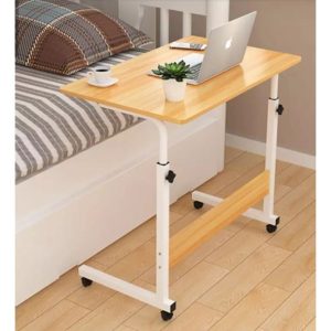 Large (60*40) Study Mobile Laptop Desk Adjustable Height Computer Wood Table Stand Bed Bedside Foldable Portable Multifunction Desk