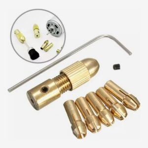 DC Motor Chuck Mini Brass Drill Collet Set 0.5-3.0mm Fit For Micro Twist Drill