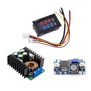 Mini Digital Voltmeter DC 100V 10A Panel VoltAmp Voltage Current Meter LM2596 DC/DC Buck Converterv