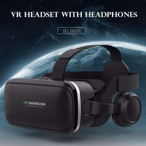 Vr Shinecon 3D Vr Glasses Virtual Reality Headset - 3D Vr Goggles Headset For Movies Video&Games Compatible With Iphone And Android Smartphone
