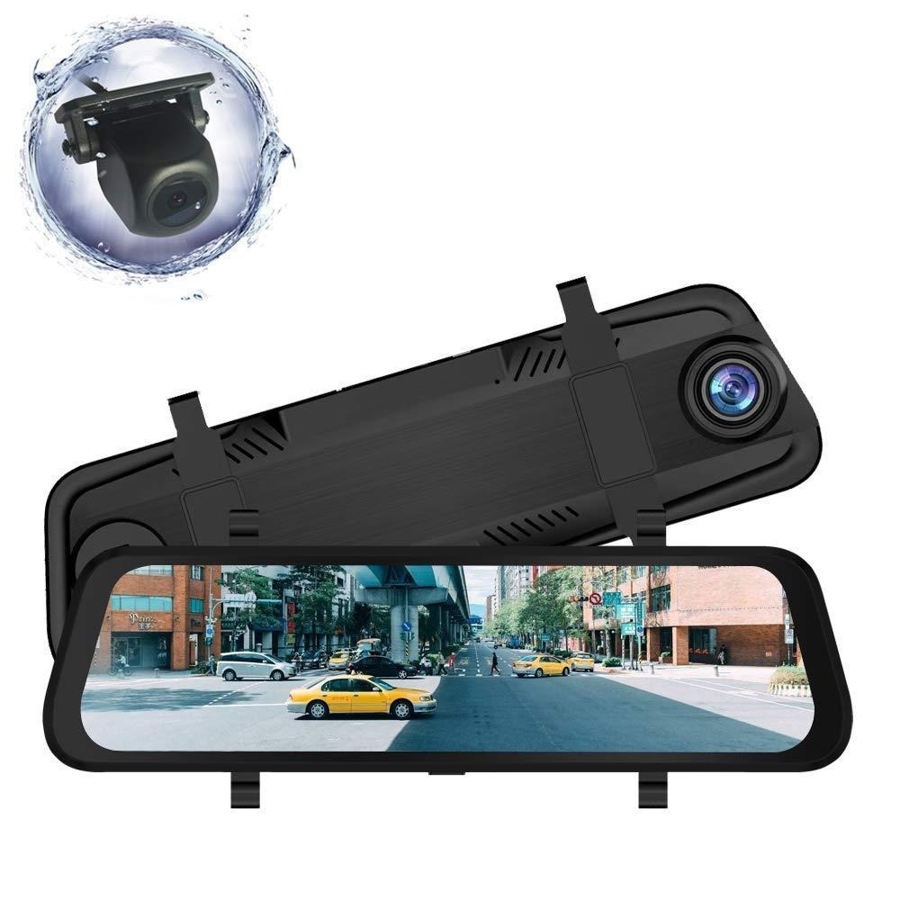 9.66'' Hd 1080P Screen Night Vision Camera Dual Lens Dash Cam Video Recorder - Image 2